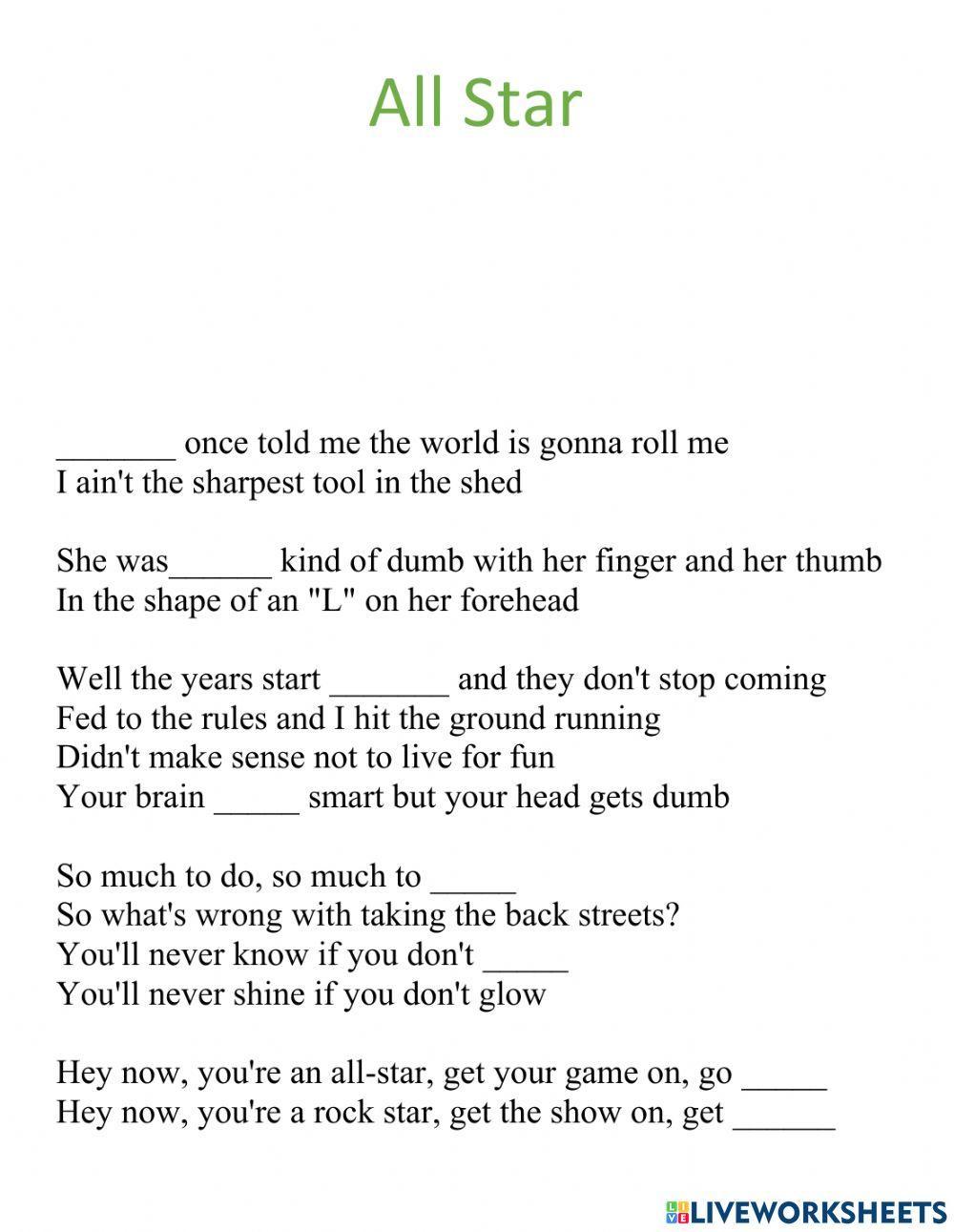 All Stars Shrek Song