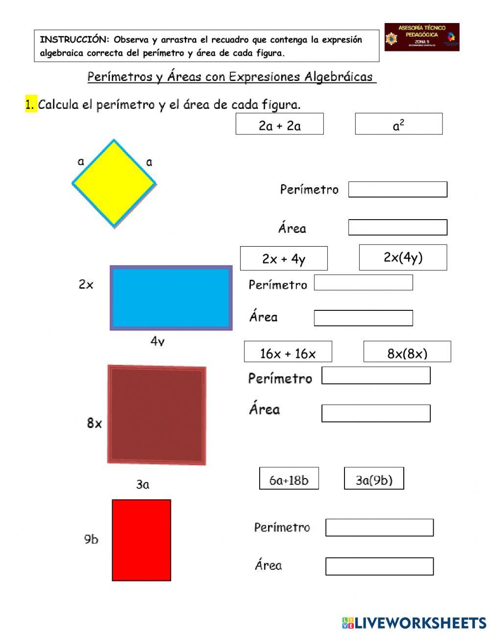 Perímetros y áreas