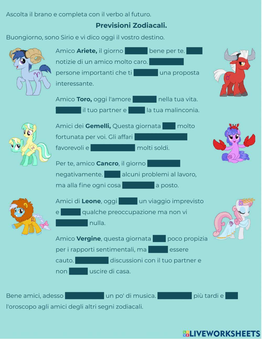 Pg3 Previsioni Zodiacali.