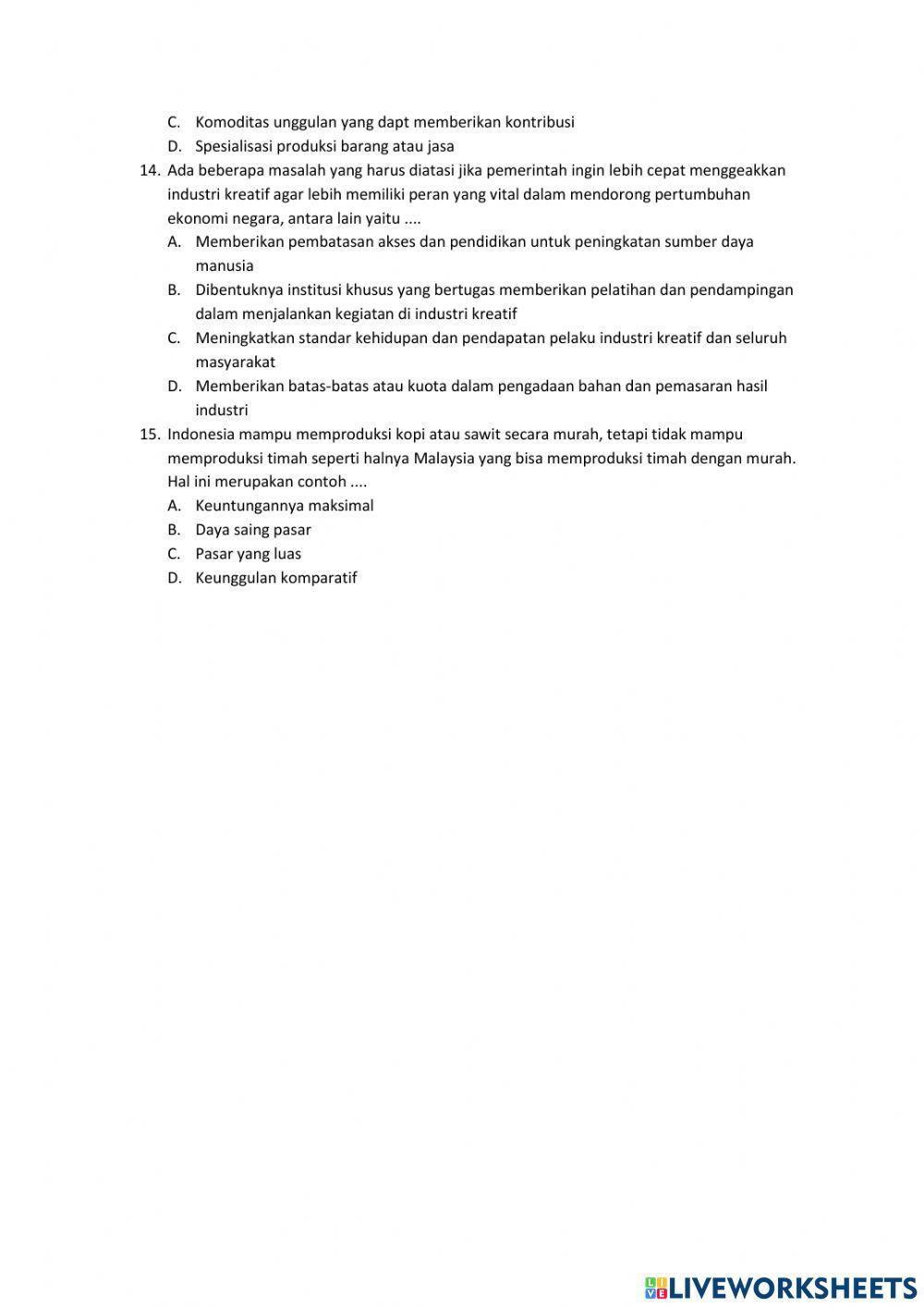 Pengembangan Ekonomi Kreatif