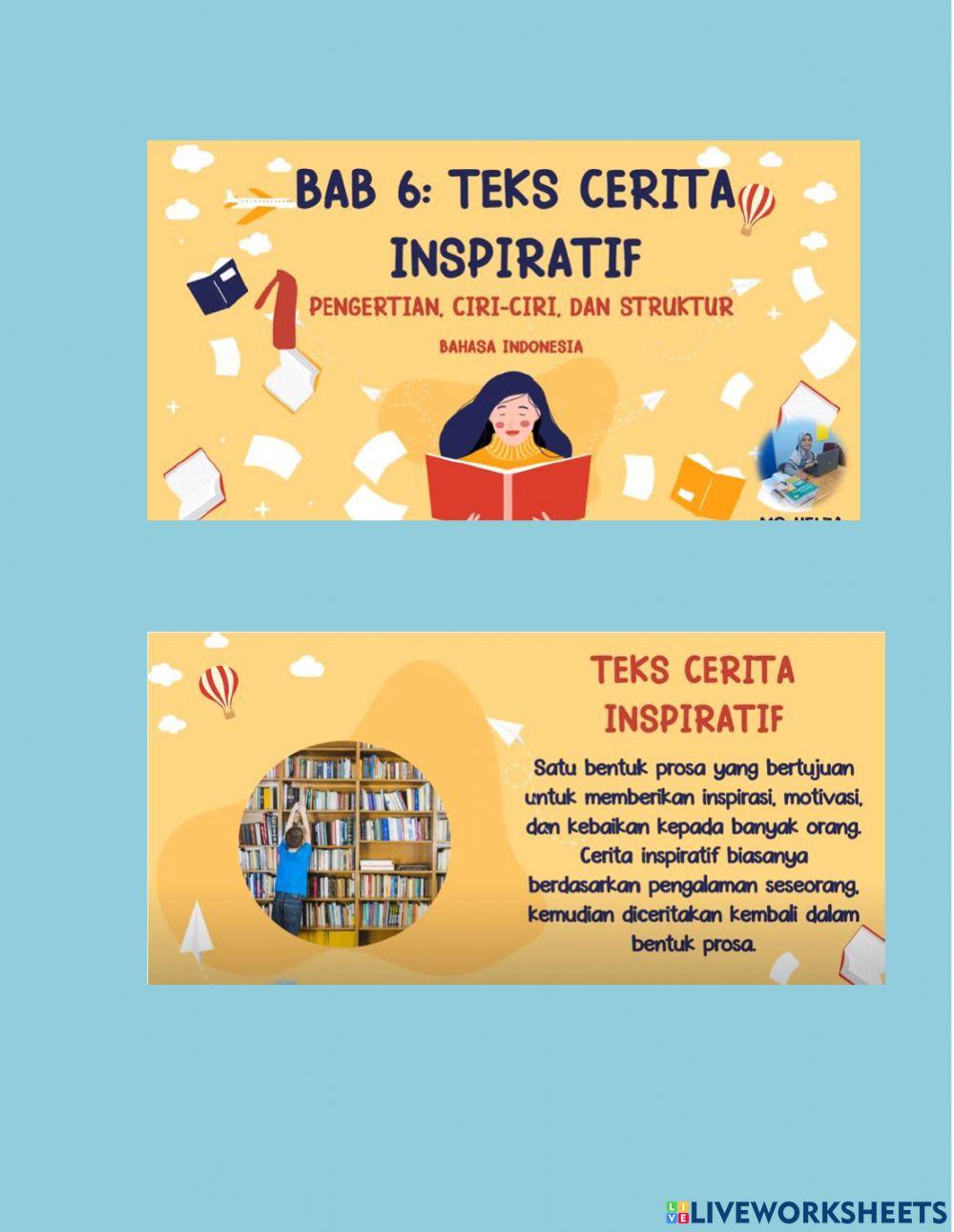 MENGIDENTIFIKASI TEKS CERITA INSPIRATIF