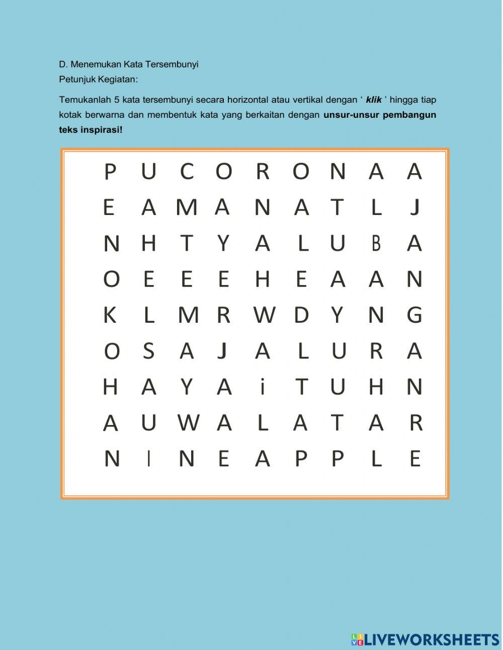 MENGIDENTIFIKASI TEKS CERITA INSPIRATIF