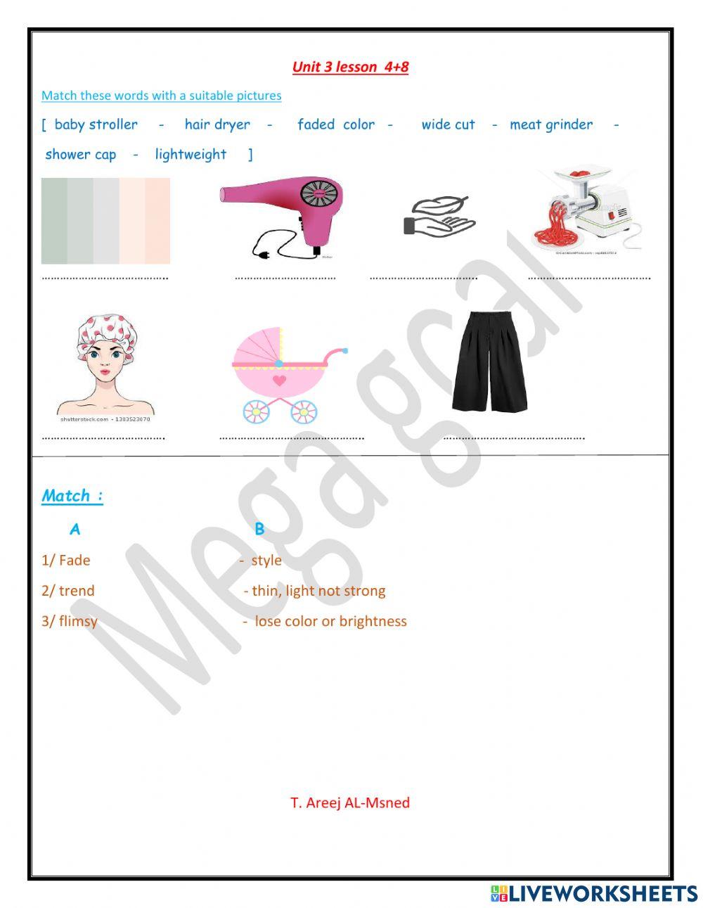 Mega2- unit 3 lesson 4+8