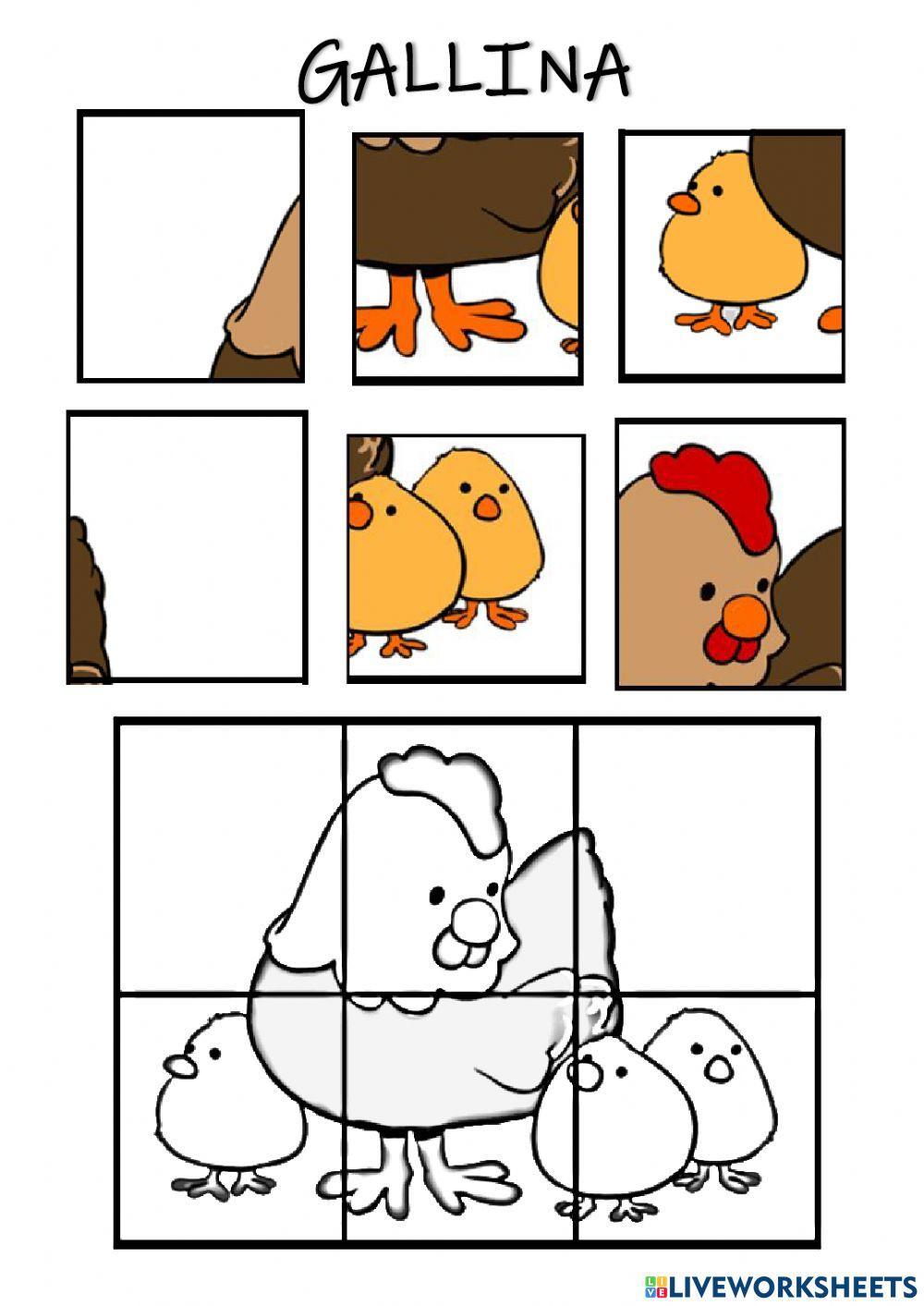 Puzle Gallina Puzle Gallina