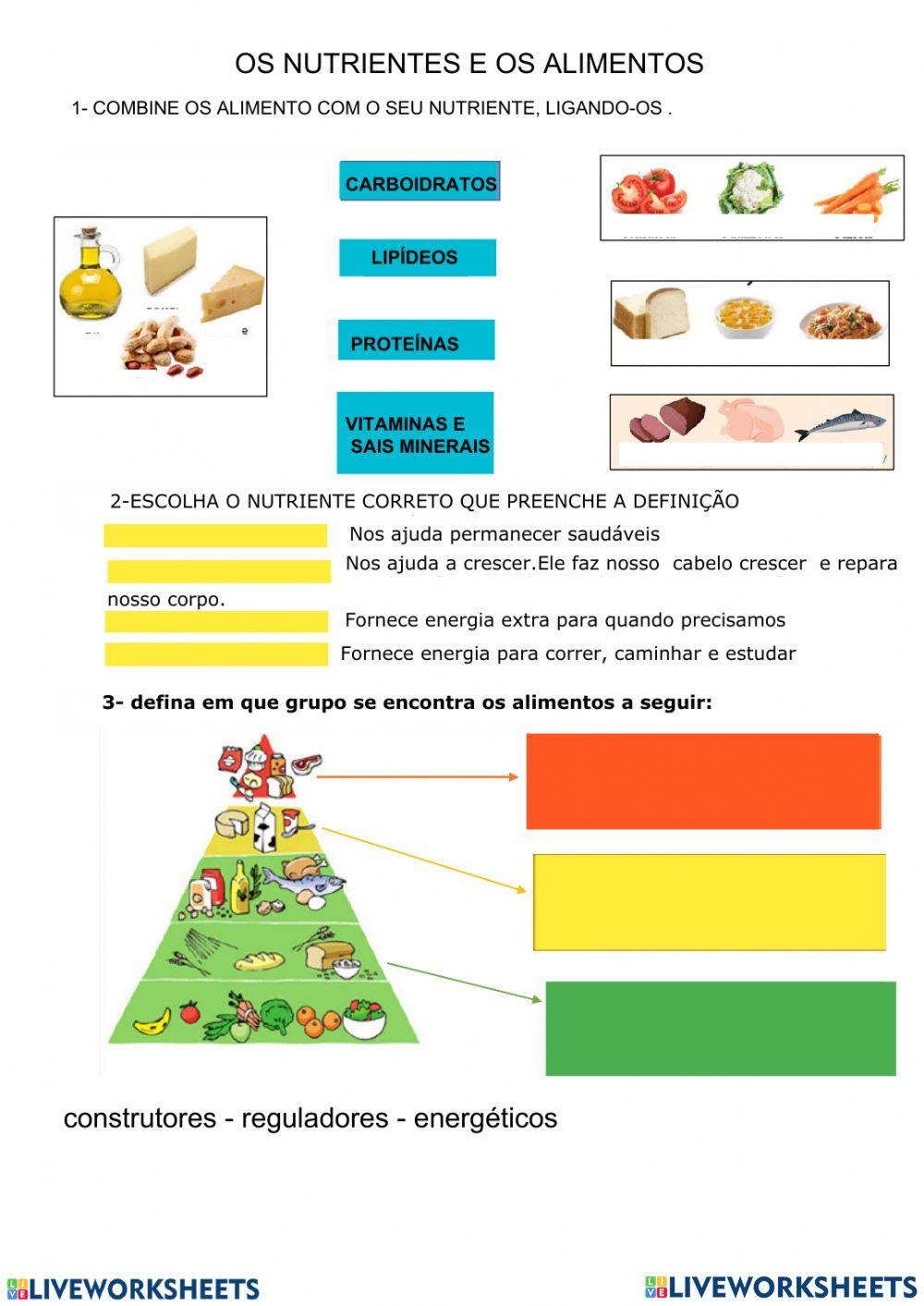 Alimentos e nutrientes