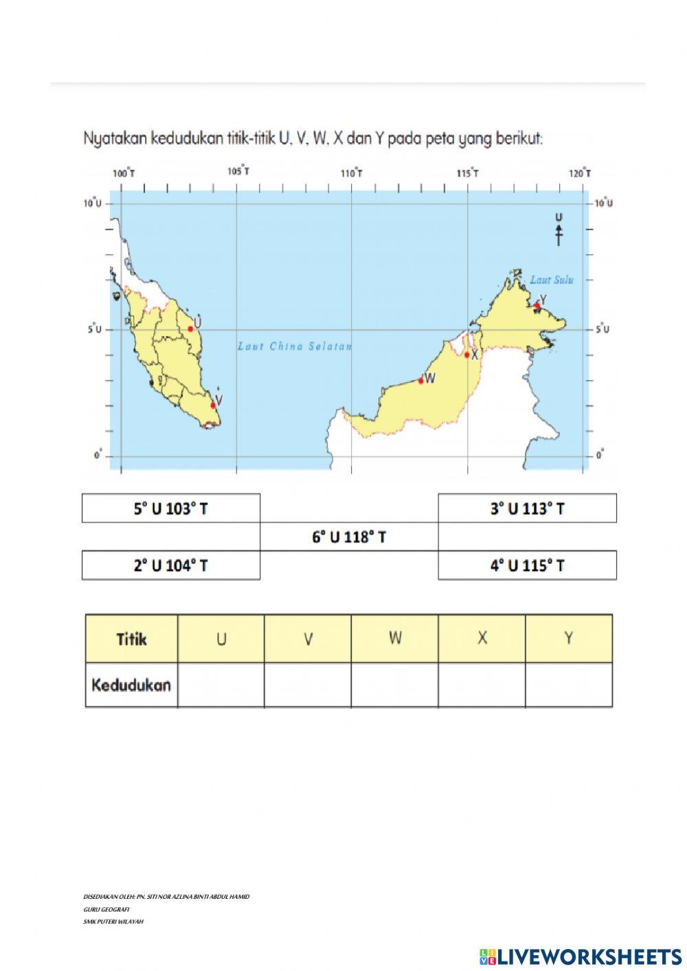 Latitud dan longitud
