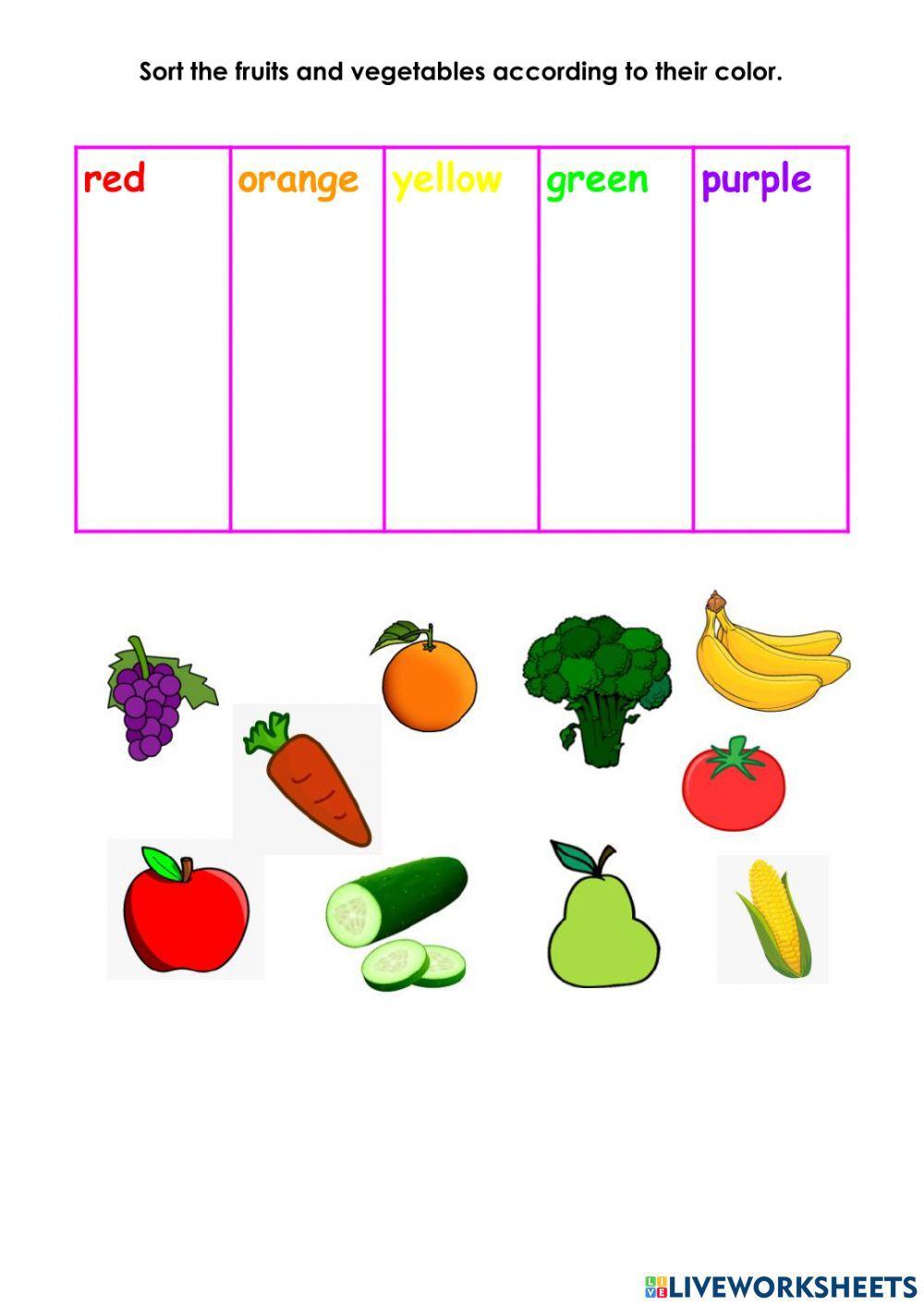 Fuits and vegetables