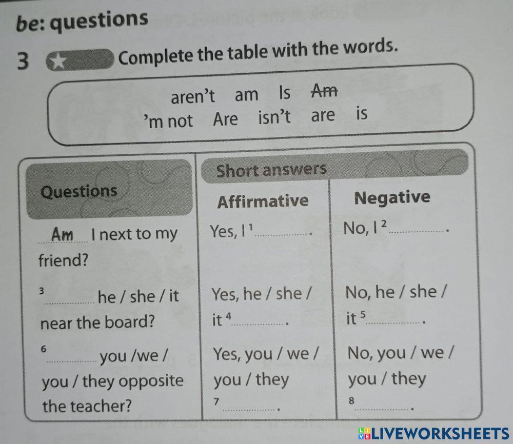 English Plus 1 (Starter Page 7)