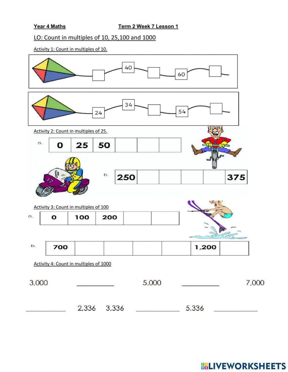 DIS Maths week 7 lesson 1