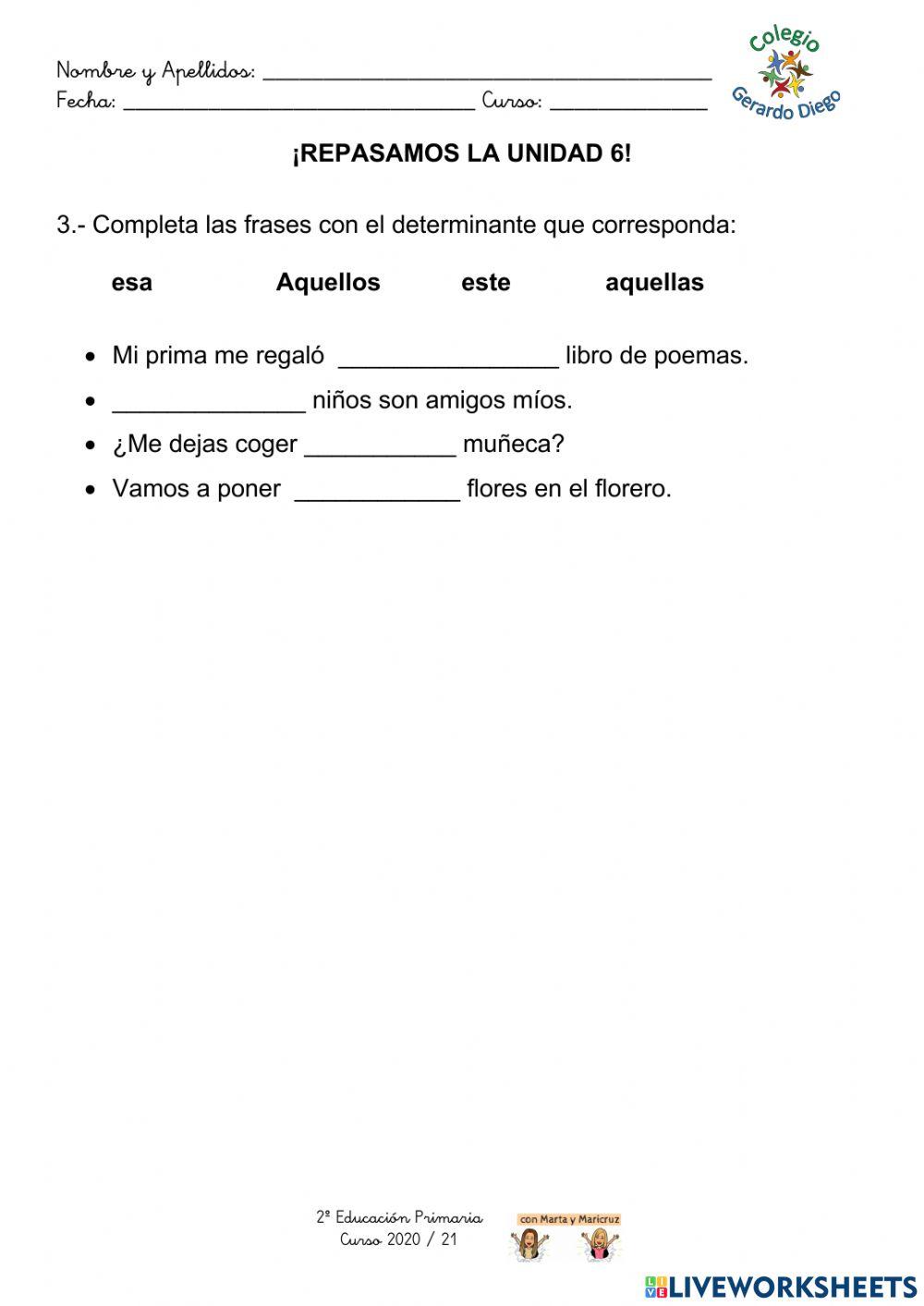 Determinantes demostrativos