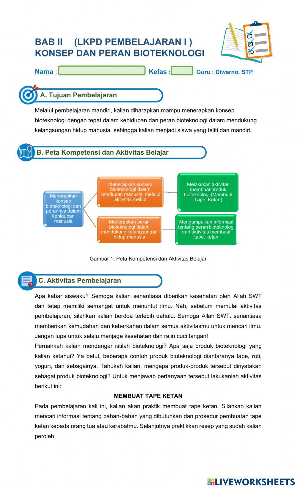 LKPD BIOTEKNOLOGI pert 1