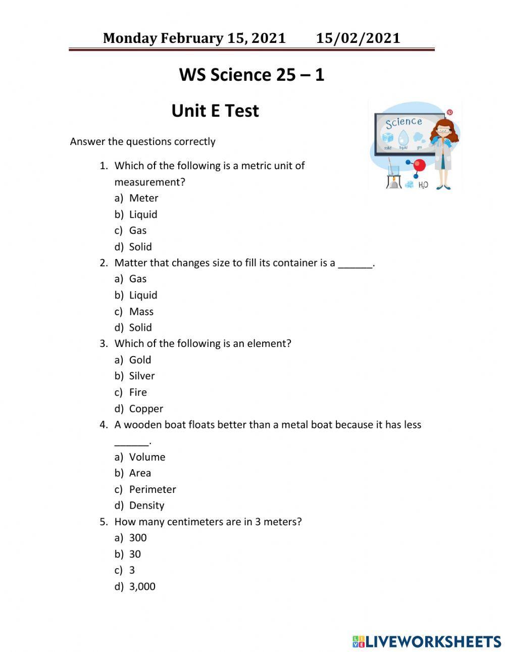 Matter Test