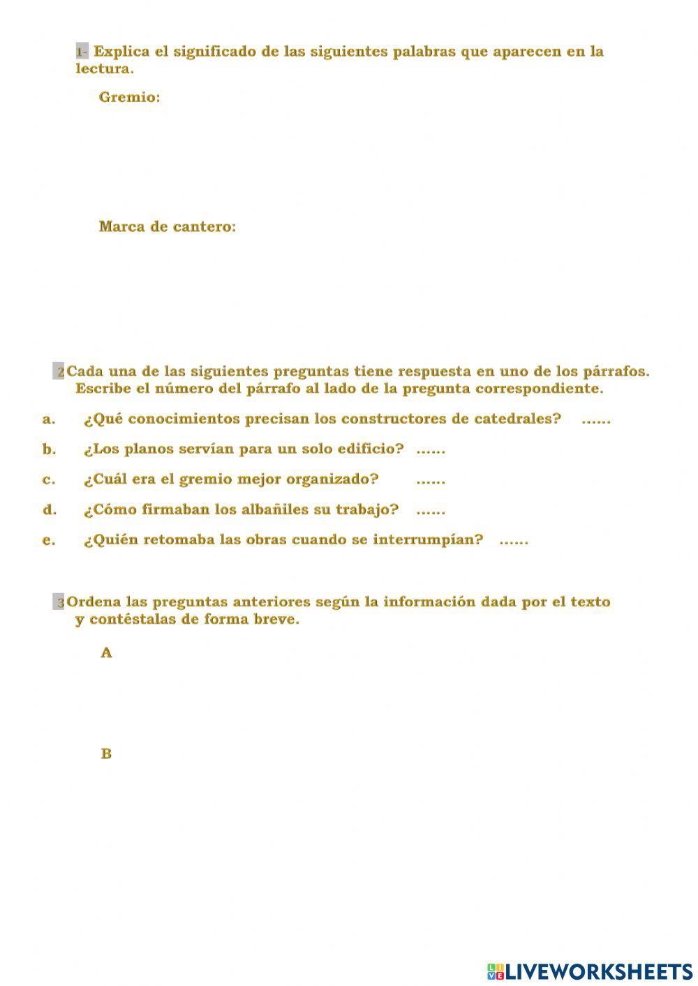 Comprensión lectora de texto expositivo