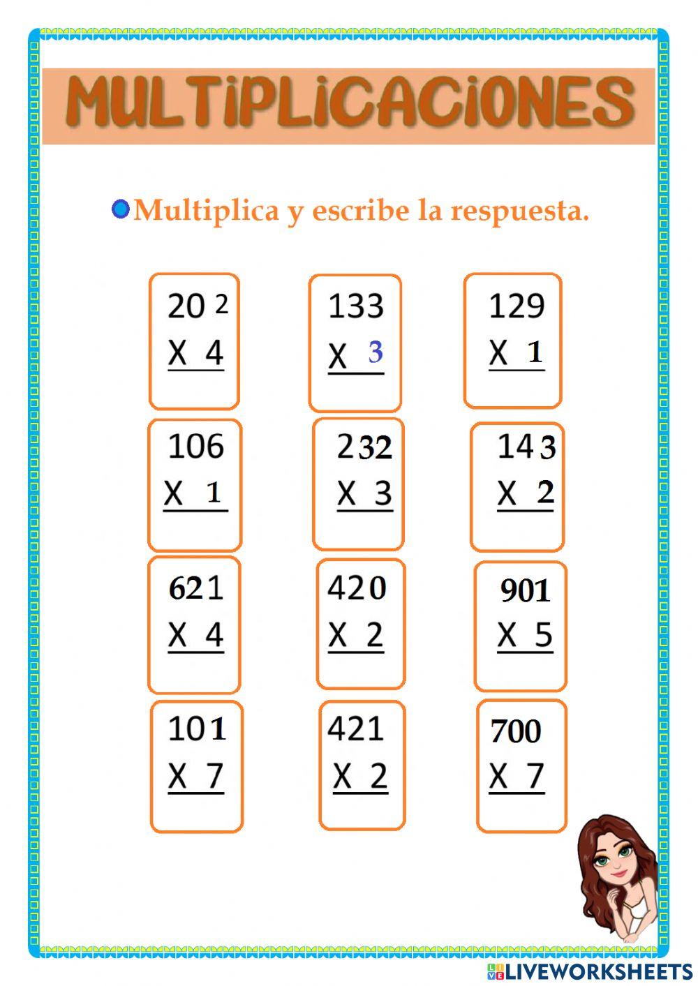 Multiplicaciones por cifras