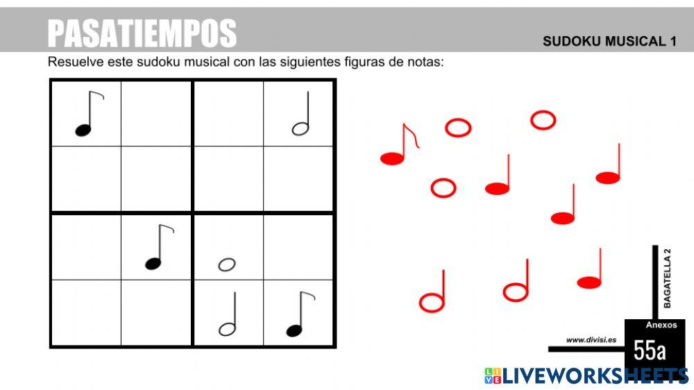 Sudokus musicales 1