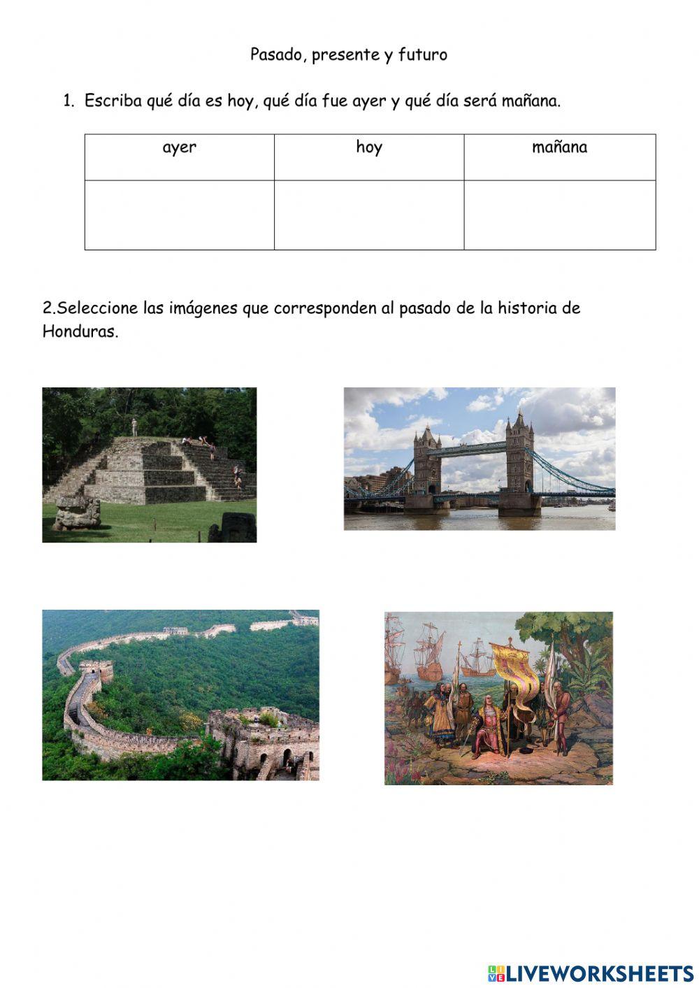 Sociales 1G-Presente,pasado y futuro