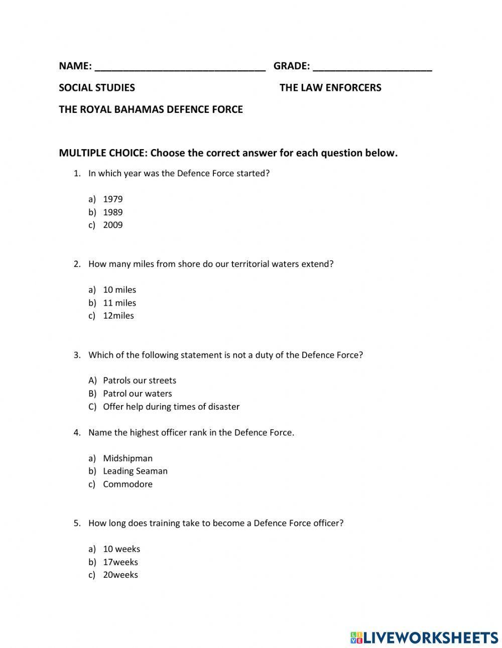 Royal Bahamas Defence Force