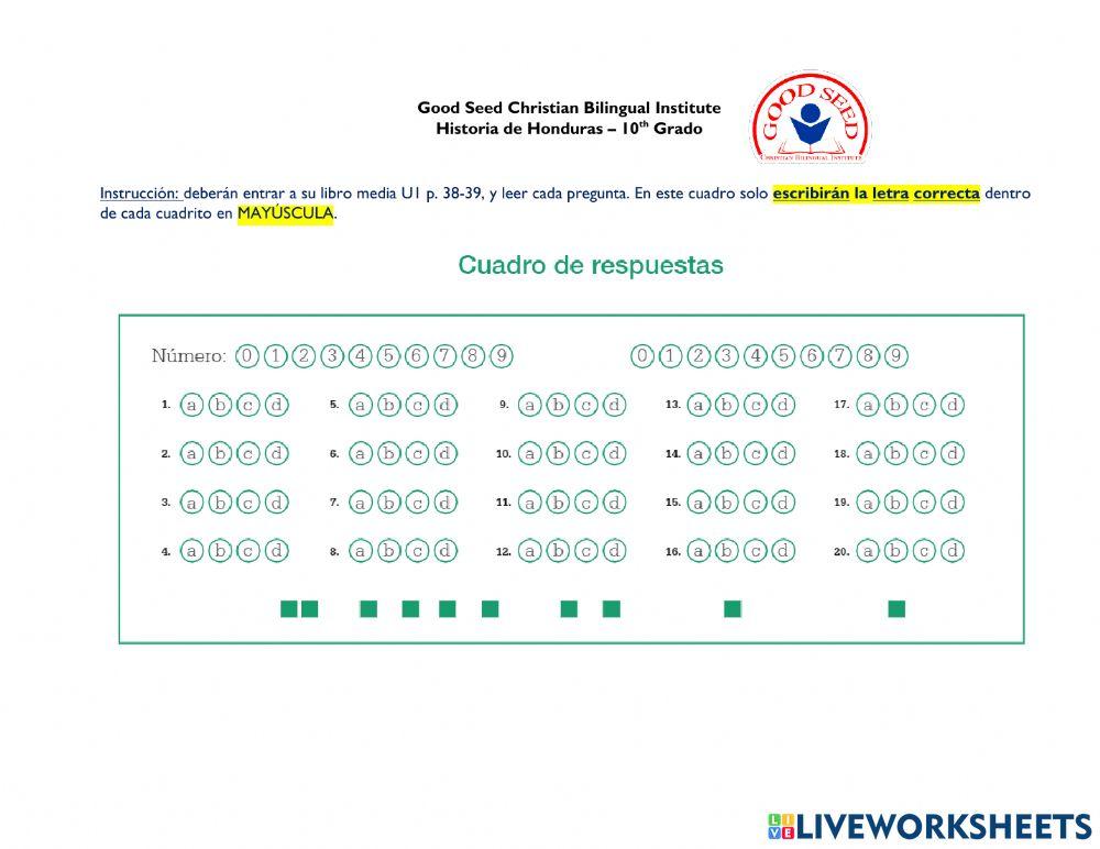 Evaluación sumativa p. 38-39