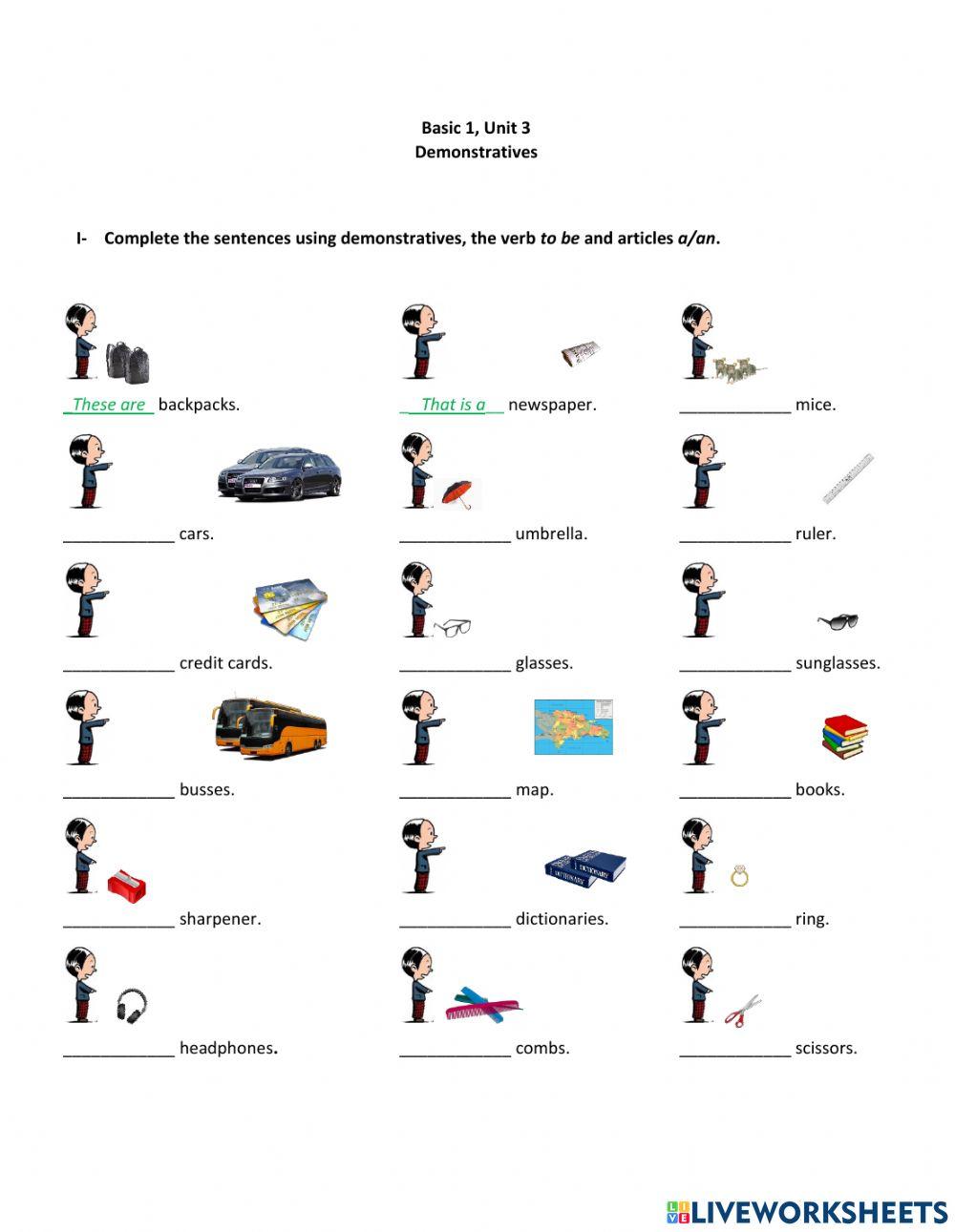 Demonstrative Pronouns