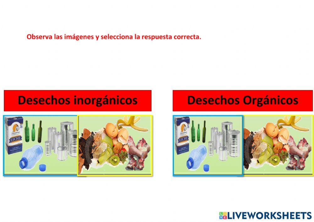 Desechos org-anicos inorgánicos