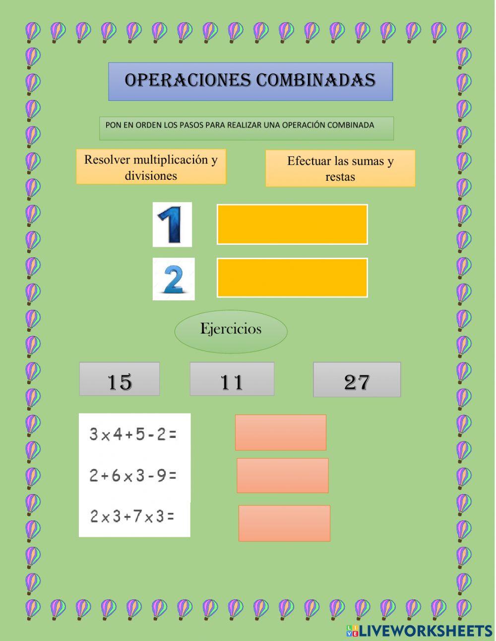 Operaciones Combinadas
