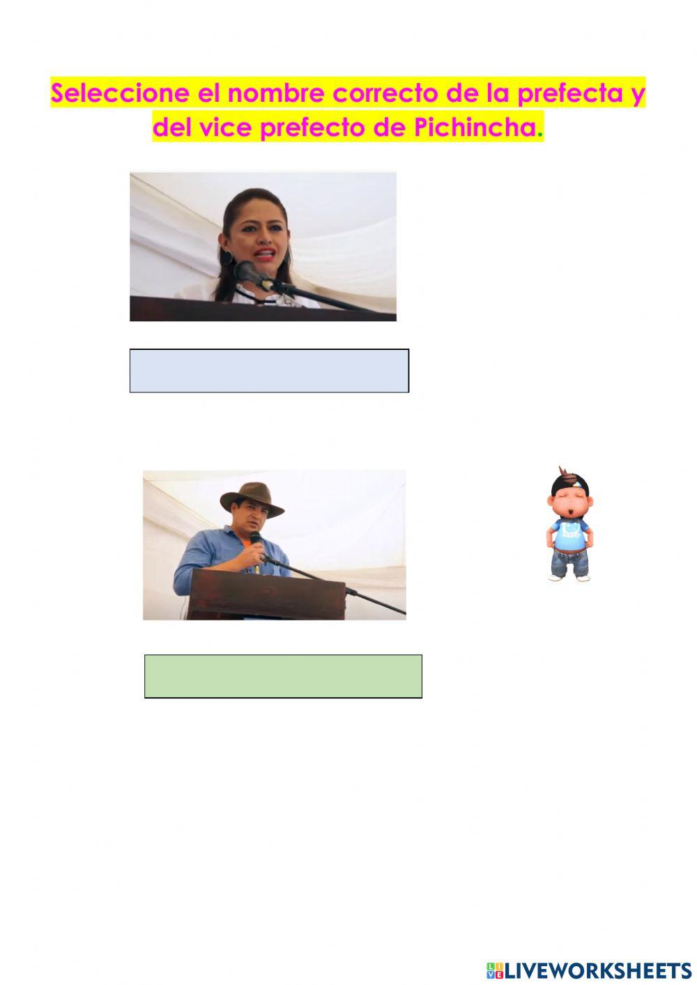 Autoridades Provincia de Pichincha