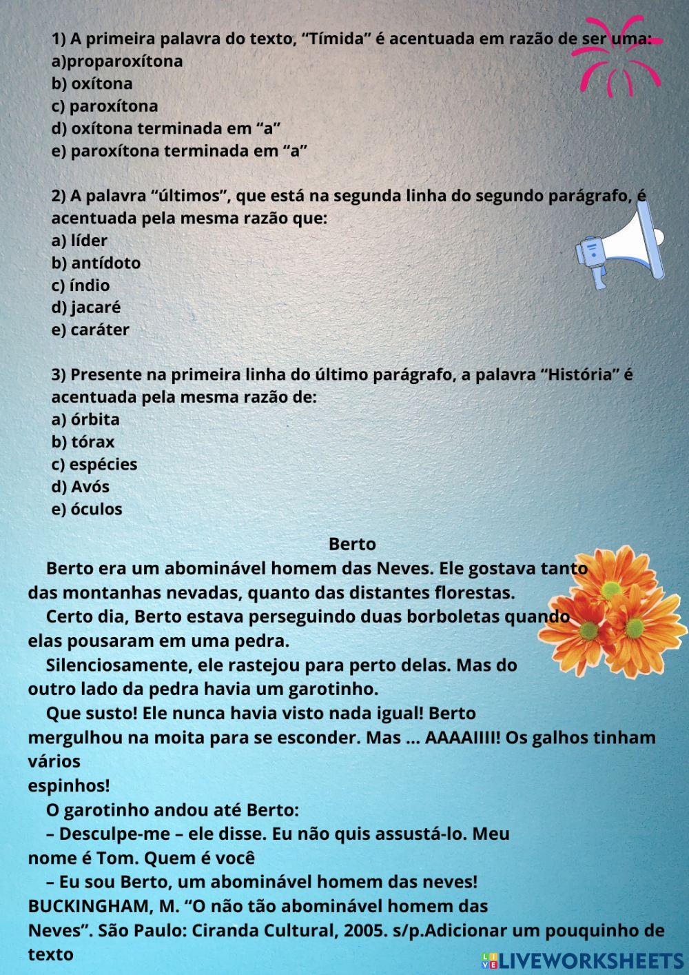 Pontuação e acentuação