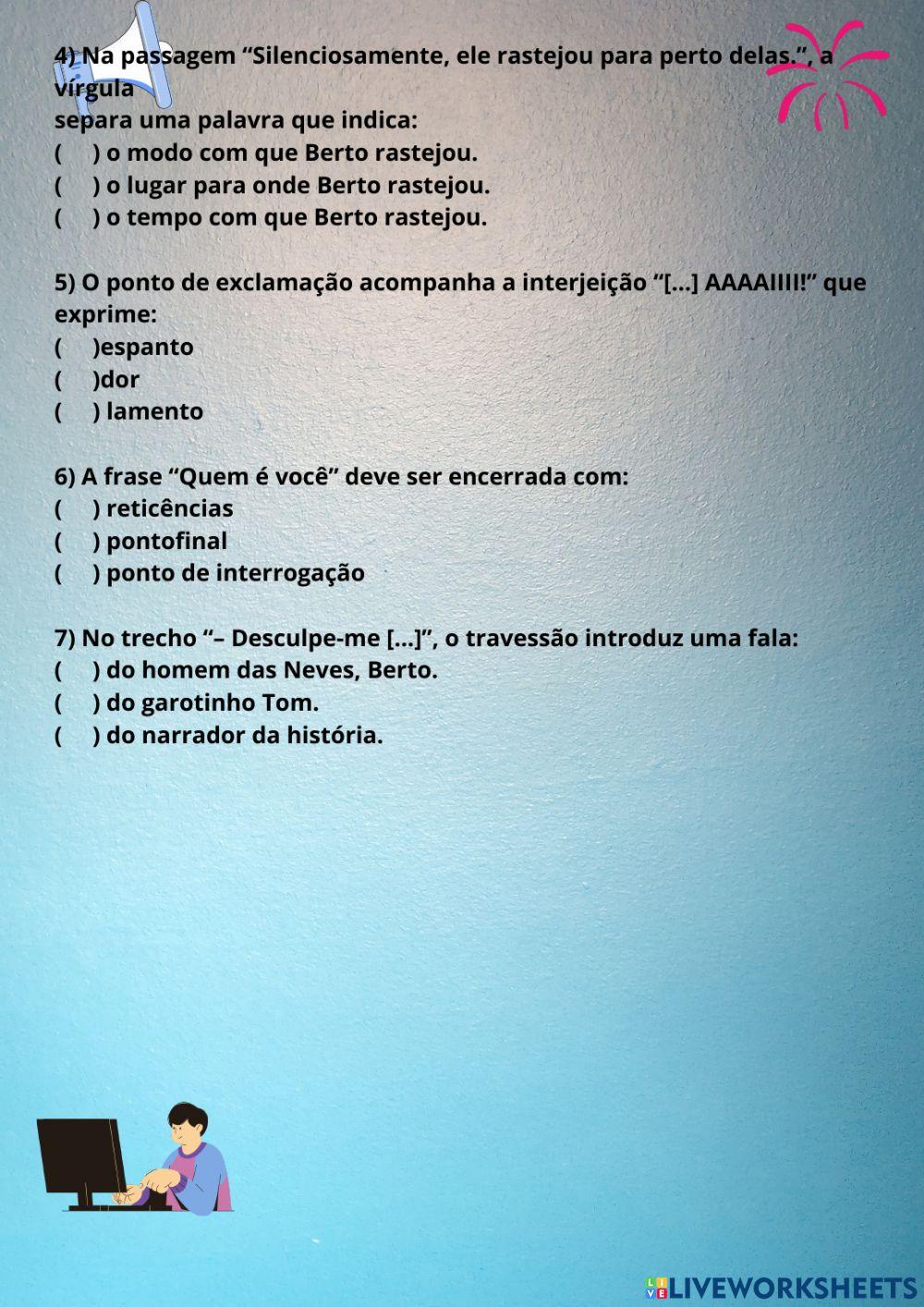 Pontuação e acentuação