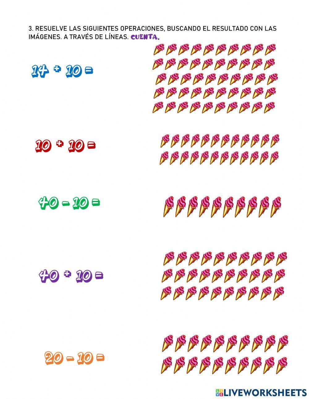 Los números hasta 50 (SERIES NUMÉRICAS, CONTEOS)