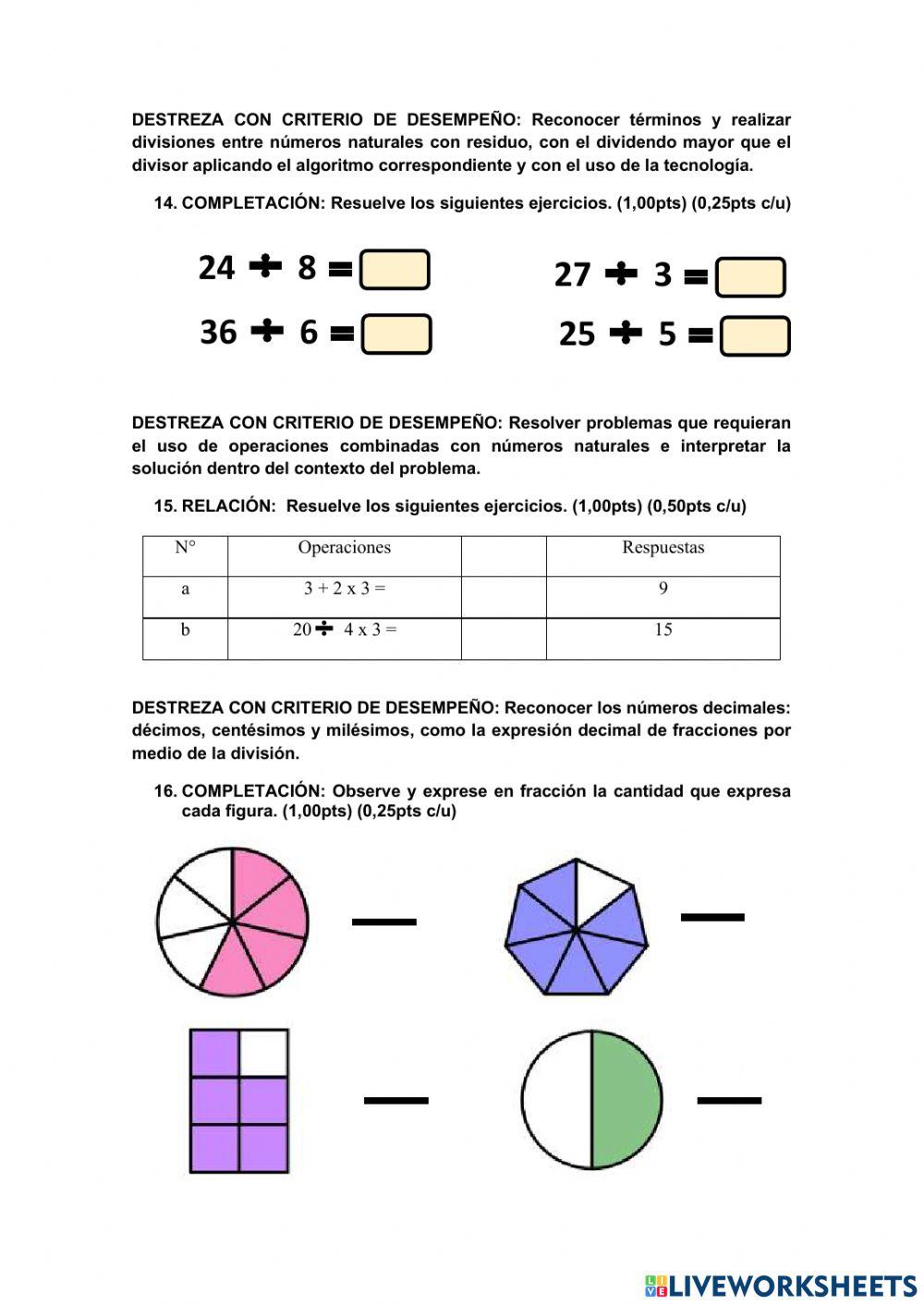 Prueba primer qumestre