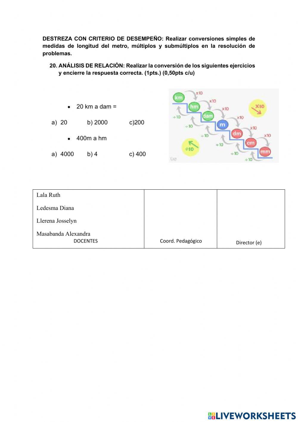 Prueba primer qumestre