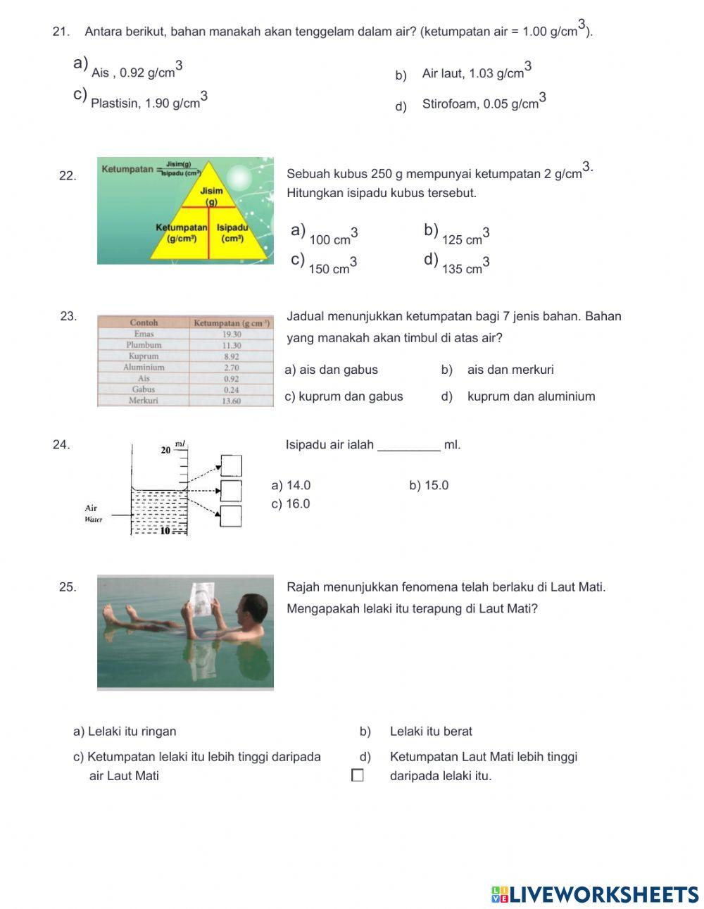 1.5 - 1.7  kssm sains t1