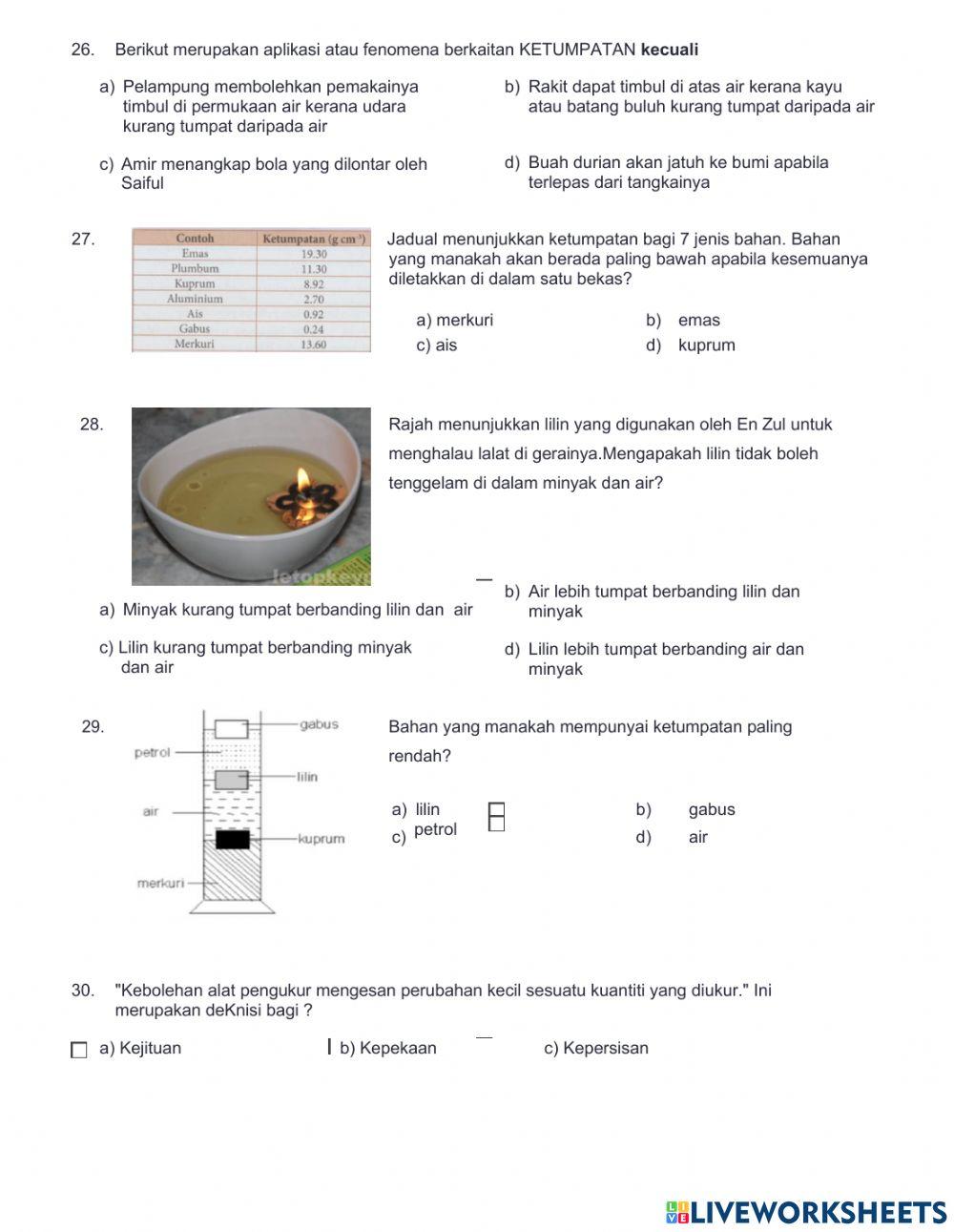1.5 - 1.7  kssm sains t1
