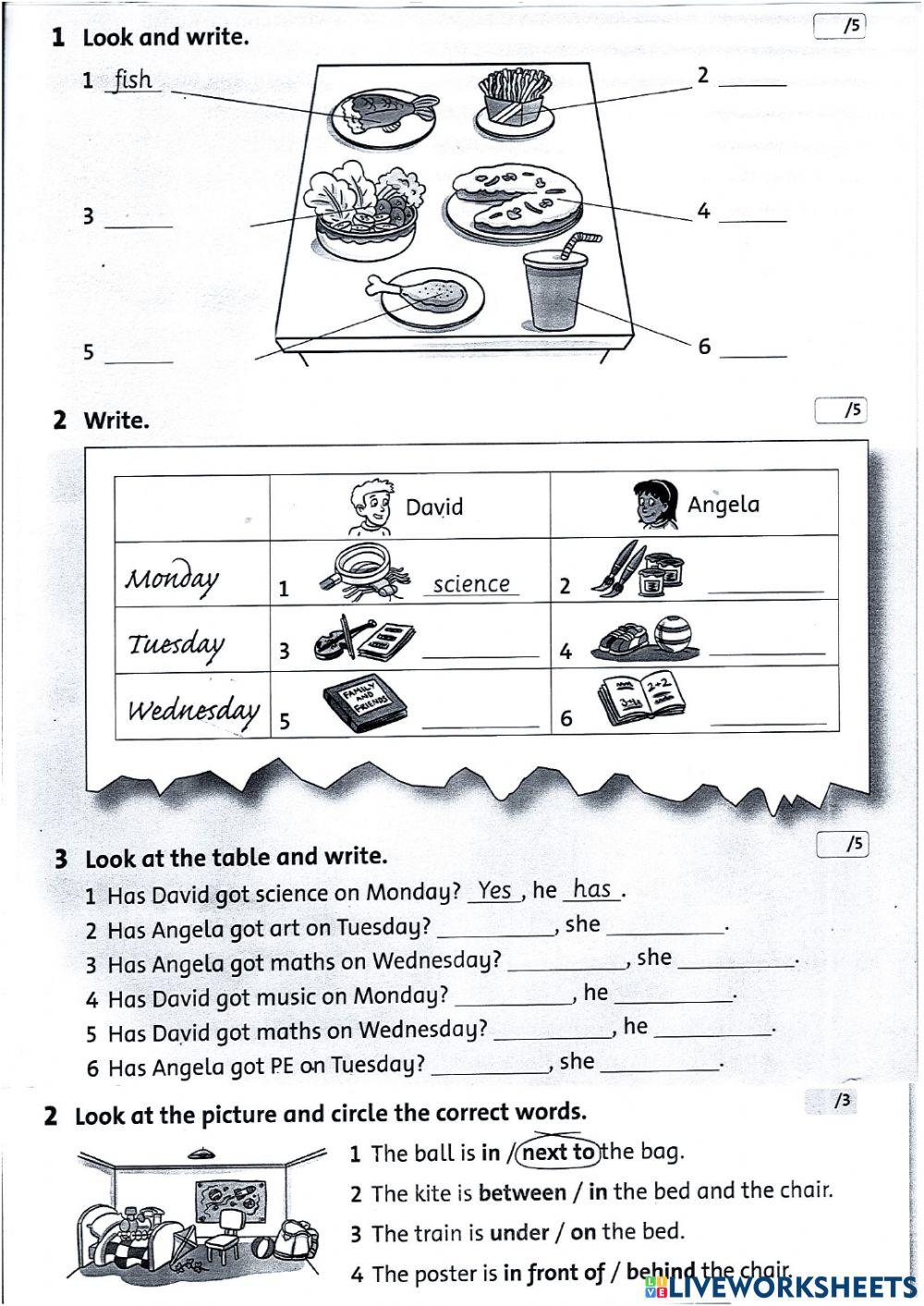 GRADE 2 FIRST TERM EXAM
