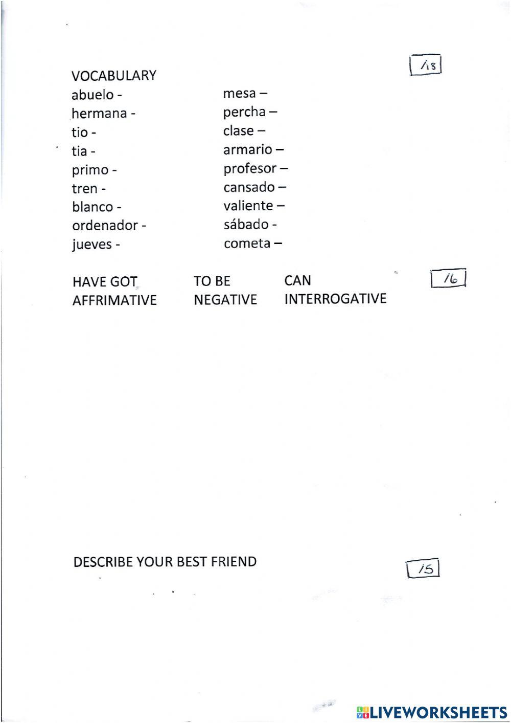 GRADE 2 FIRST TERM EXAM