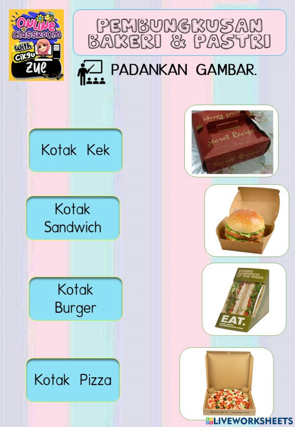 Bahan pembungkusan bakeri dan pastri
