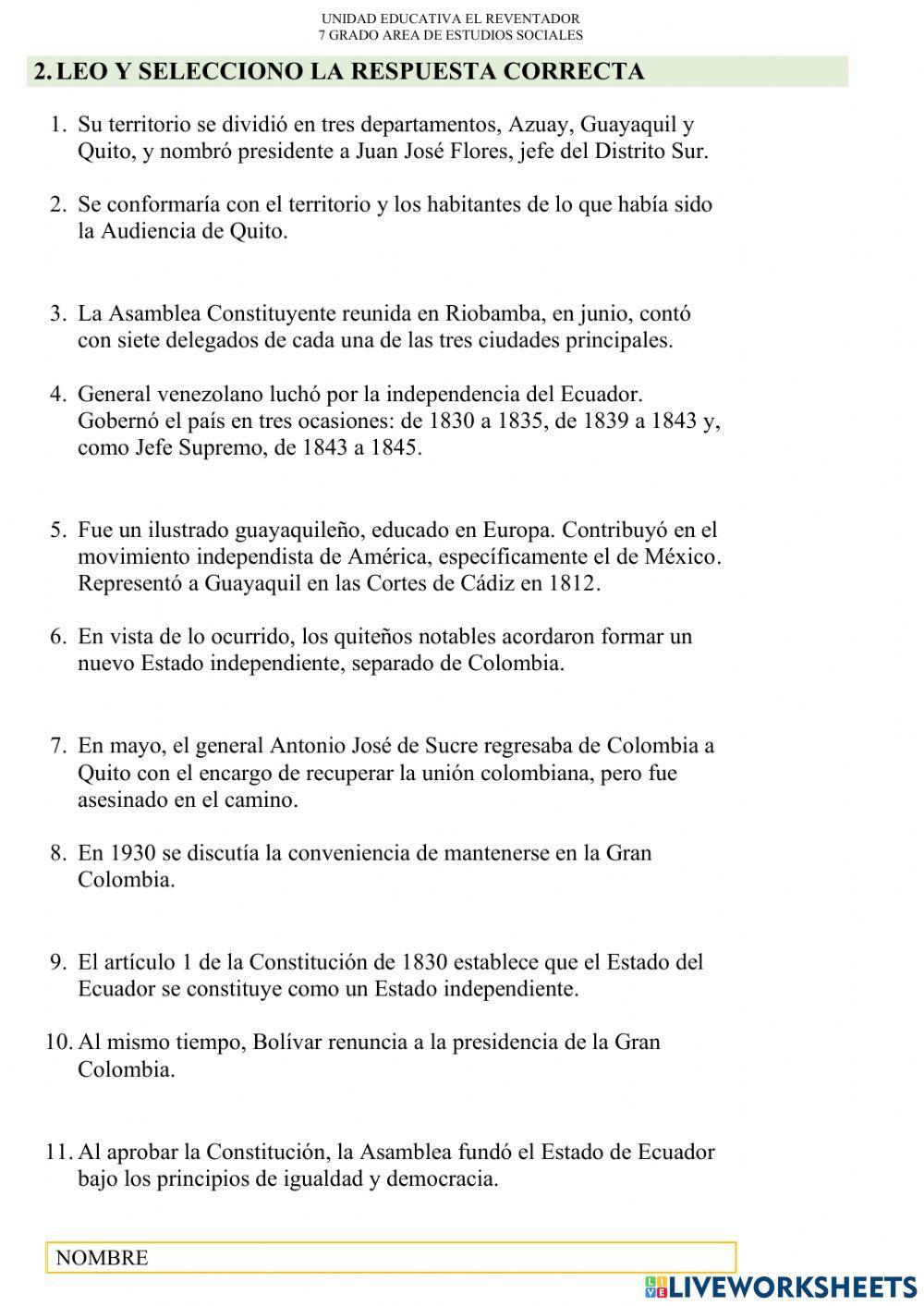 Actividades para estudios sociales