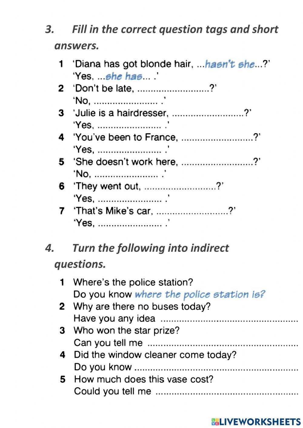 Progress Test (Modal, Questions, Wishes)