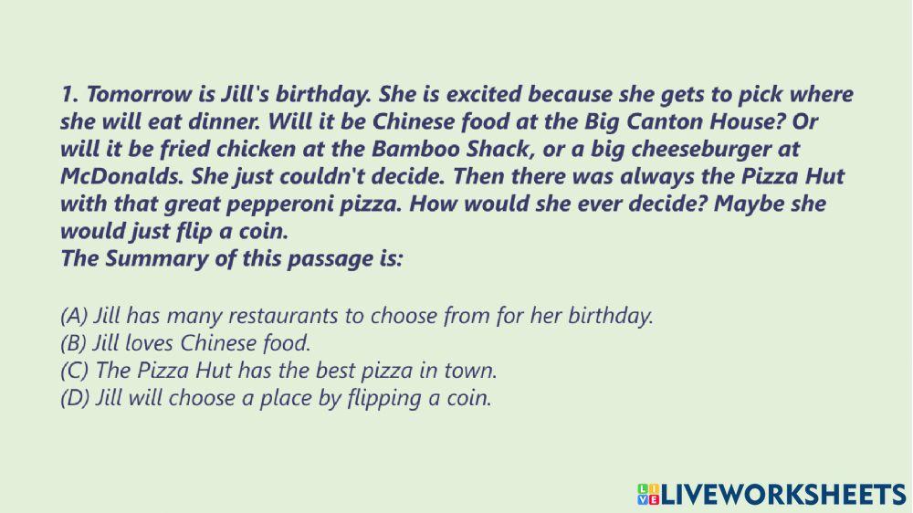 Summarizing passages