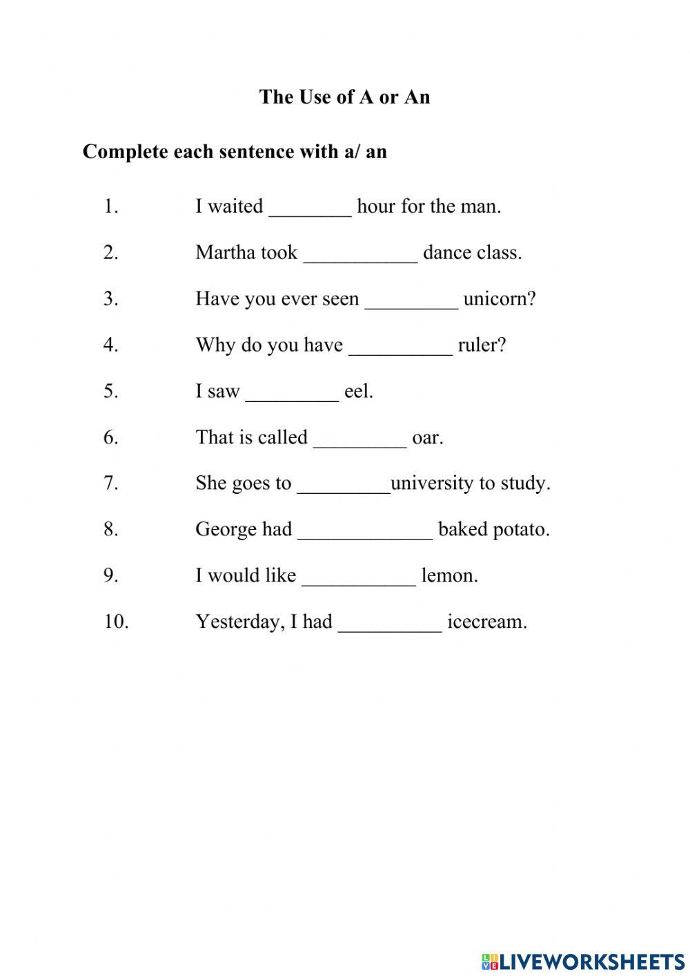 Plurals of words that end in o- The use of a and an