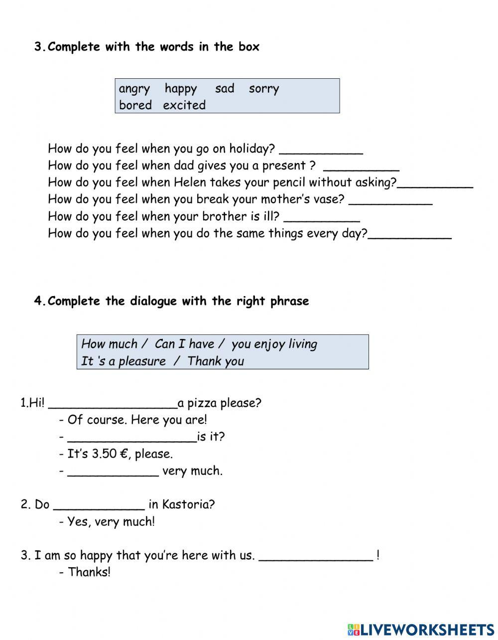 Revision test Class E Unit 2