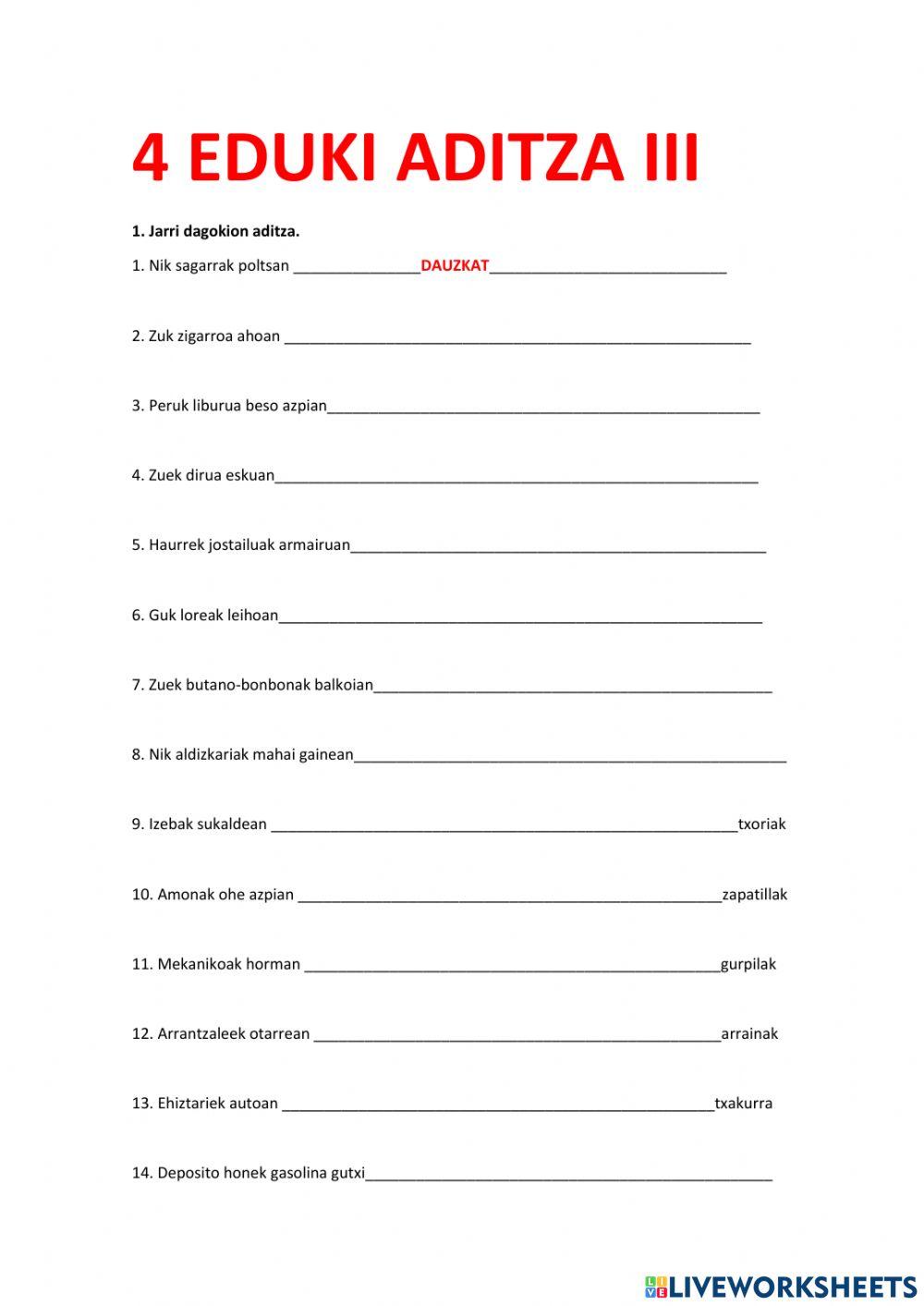 4 eduki aditza iii