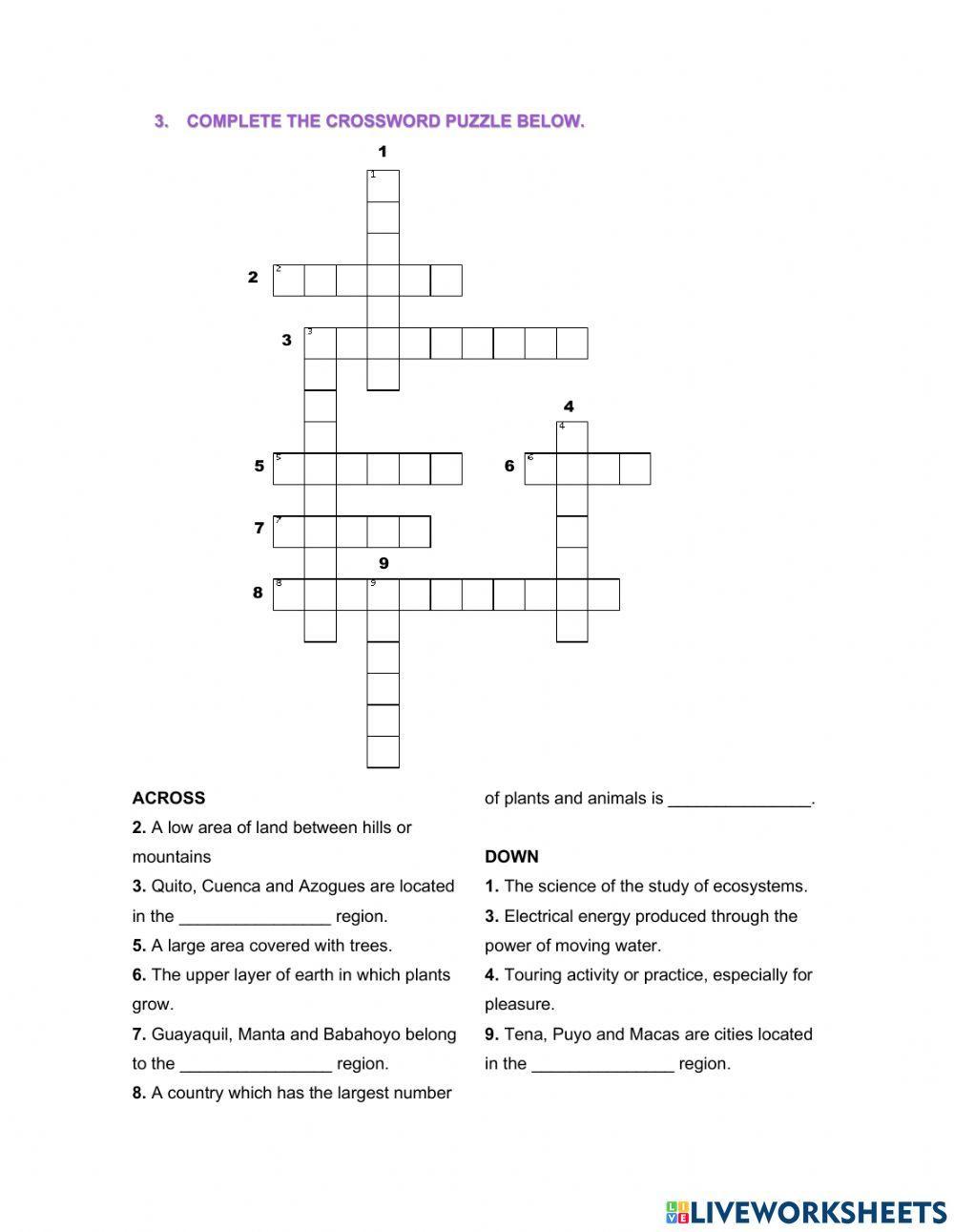 Topic 17: Ecuador's Natural Resources