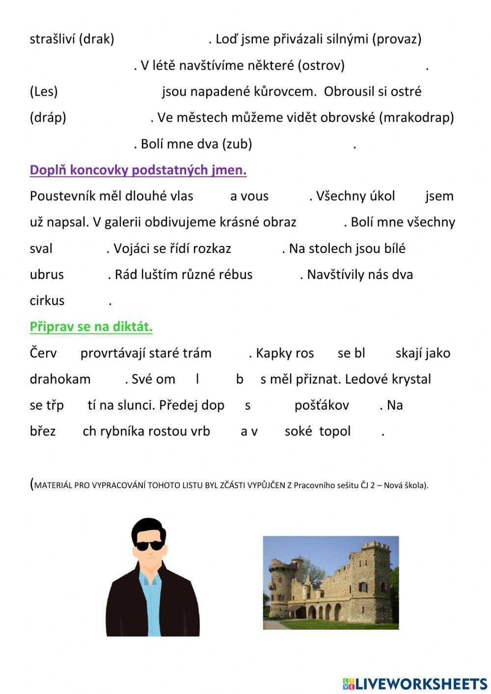 Vzory podstatných jmen