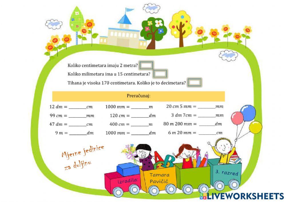 Preračunavanje mjernih jedinica za duljinu