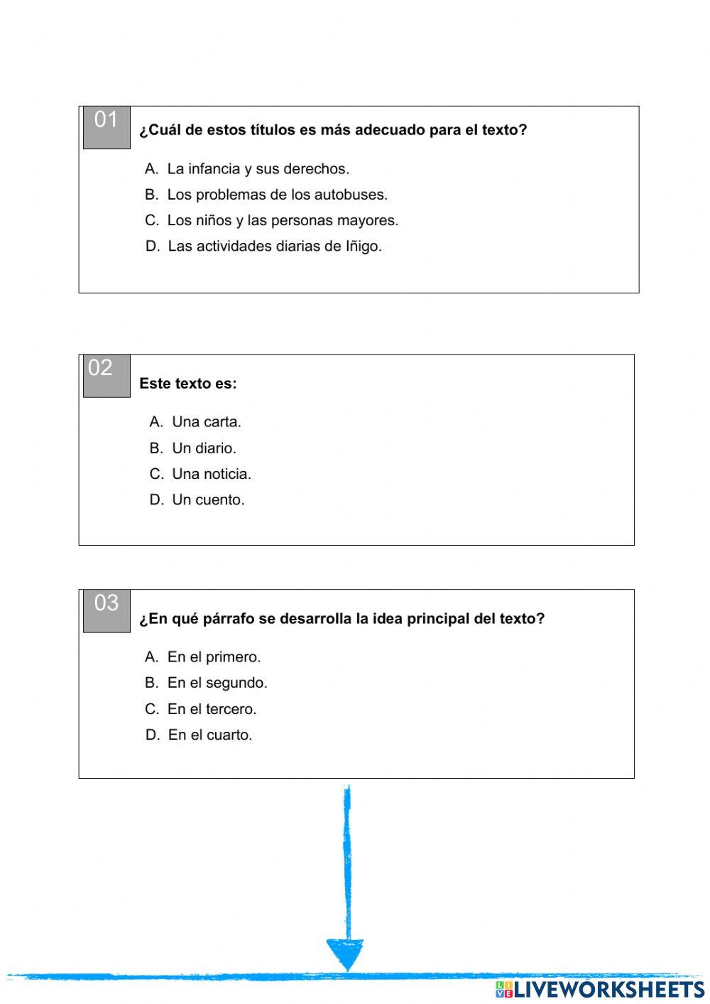 Lengua castellana - lectura 1