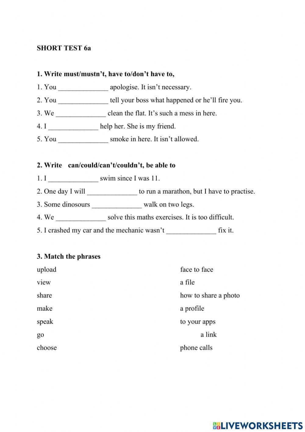 Modals and internet phrases