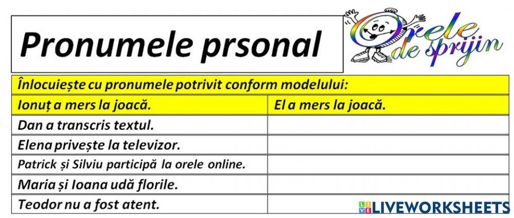 Pronumele personal