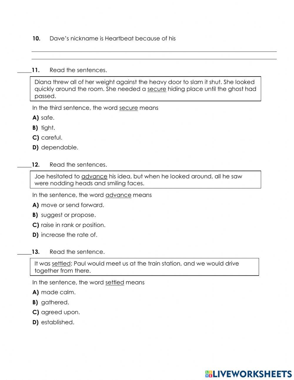 7-T2 Literature Exam