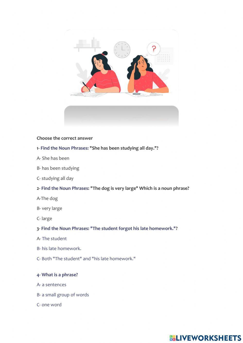 worksheet-types-of-phrases-online-exercise-for-live-worksheets